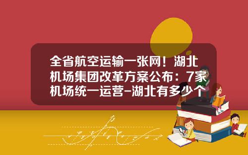 全省航空运输一张网！湖北机场集团改革方案公布：7家机场统一运营-湖北有多少个机场