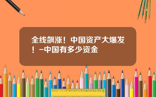 全线飙涨！中国资产大爆发！-中国有多少资金