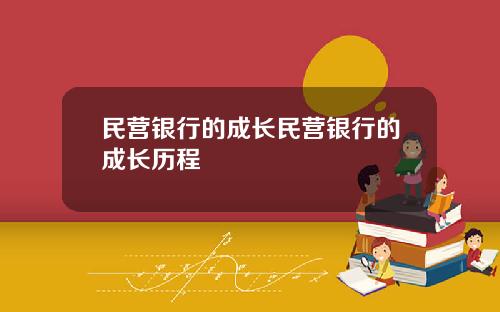 民营银行的成长民营银行的成长历程