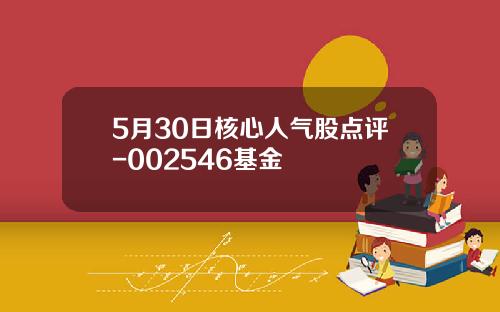 5月30日核心人气股点评-002546基金