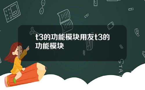 t3的功能模块用友t3的功能模块