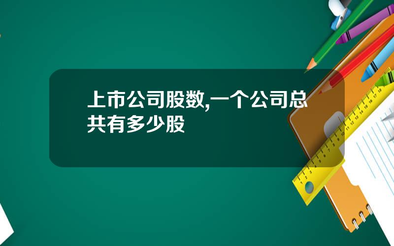 上市公司股数,一个公司总共有多少股