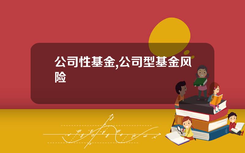 公司性基金,公司型基金风险
