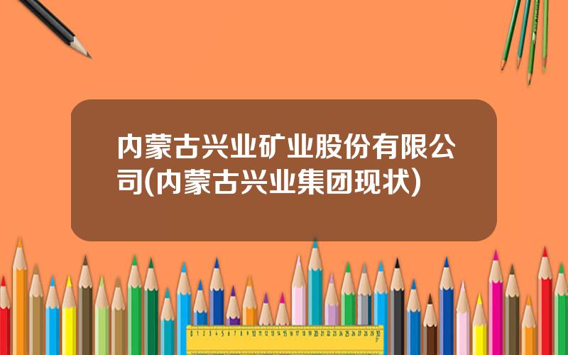 内蒙古兴业矿业股份有限公司(内蒙古兴业集团现状)