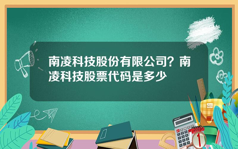 南凌科技股份有限公司？南凌科技股票代码是多少