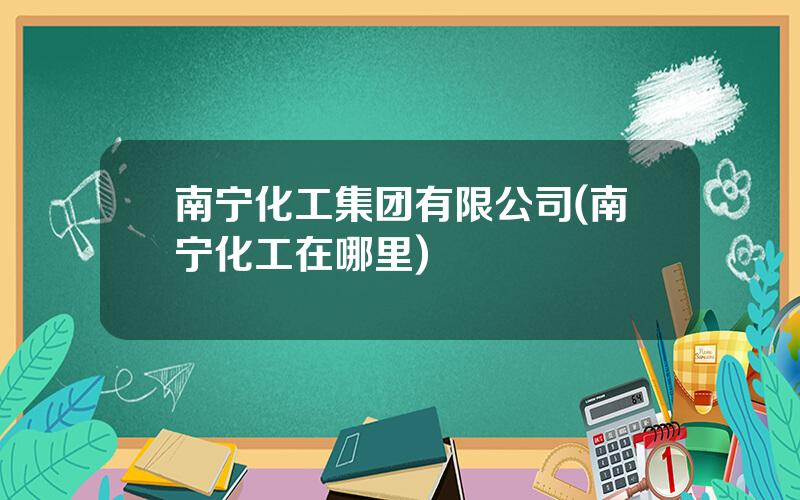 南宁化工集团有限公司(南宁化工在哪里)