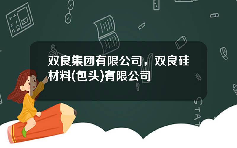 双良集团有限公司，双良硅材料(包头)有限公司