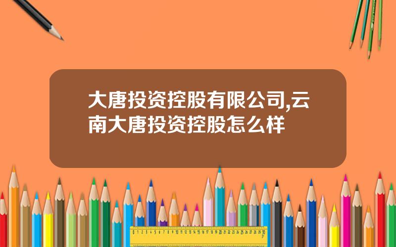 大唐投资控股有限公司,云南大唐投资控股怎么样